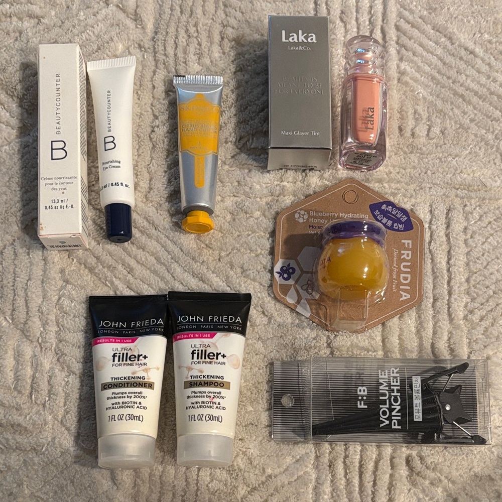 Skincare and Haircare Set with Makeup